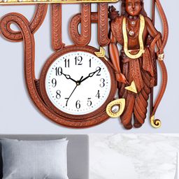 Attractionz Red and White Analogue Traditional Wall Clock Core-20