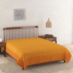 Fabindia Burnt Orange Woven Printed Cotton Double Bed Cover-image-92