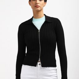 Calvin Klein Women Ribbed Crop Cardigan-30