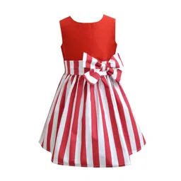 A T U N Red & White Striped Dress-picture-15