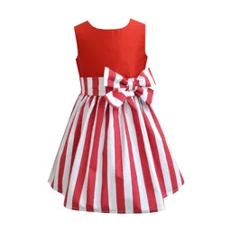 A T U N Red Striped Dress-picture-16