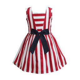 A.T.U.N. Girls Red & White Striped Dress-picture-56