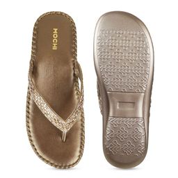 Mochi Women Gold-Toned Embellished Flats image 4