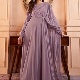 Inddus Sequinned Embellished Gown-image-34