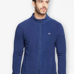 Wildcraft Men Navy Blue Fleece Water Resistant Outdoor Tailored Jacket-picture-51