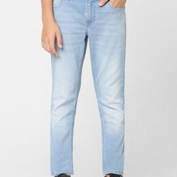 Jack & Jones Junior Boys Slim Fit Mildly Distressed Cotton Jeans-image-80