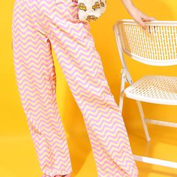 Tokyo Talkies Women Bright Yellow Geometric Printed Regular Fit Jeans-picture-13