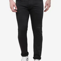 JADE BLUE Men Slim Fit Stretchable Jeans-image-84