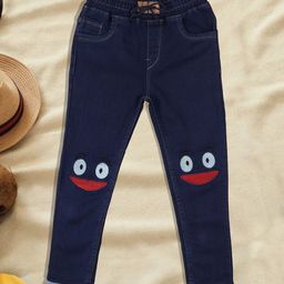 A-Okay Kids Applique Slim Fit High-Rise Clean Look Jeans-image-93