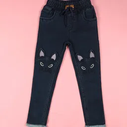 F2M Boys Embroidered High-Rise Low Distress Slim Fit Cotton Jeans-picture-43