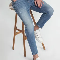 Flying Machine Mankle Tapered Fit Lightly Distressed Authentic Signature Jeans-image-60