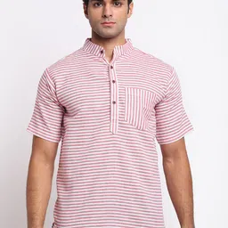 Enchanted Drapes Striped Woven Design Straight Kurta-41