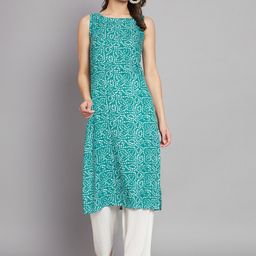 Vastralay Geometric Printed Straight Kurta-image-97