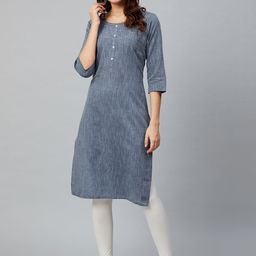 AURELIA Straight Cotton Kurta-image-13