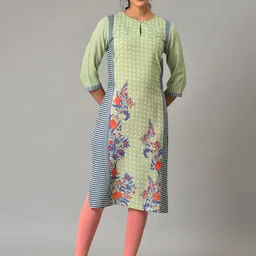 W Floral Printed Kurta-31