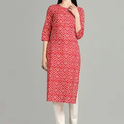 KALINI Bandini Printed Pure Cotton Straight Kurta-picture-33