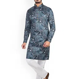 Authentics Ethnic Motifs Printed Cotton Kurta-picture-31