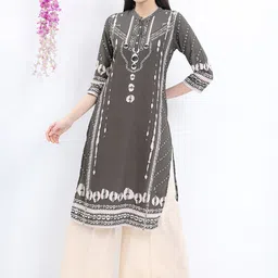 Vishudh Ethnic Motifs Printed Straight Kurta-picture-6