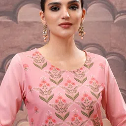 KETCH Women Ethnic Motifs Printed Sequinned Kurta-40
