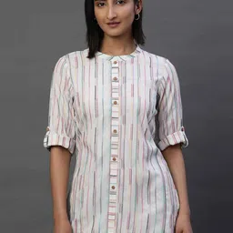 AURELIA Striped Straight Kurti-43