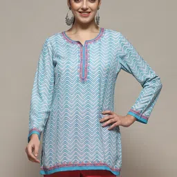 Biba Chevron Printed Straight Kurti-picture-22