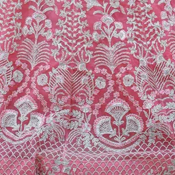 FABPIXEL Embroidered Thread Work Semi-Stitched Lehenga & Unstitched Blouse With Dupatta image 3