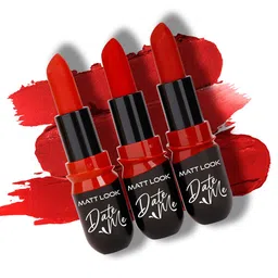 MATTLOOK Set of 3 Date Me Long Stay Matte Finish Lipstick - Real Red LS-35-01-7