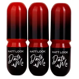 MATTLOOK Set of 3 Date Me Long Stay Matte Finish Lipstick - Real Red LS-35-01 image 4