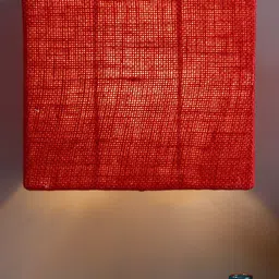 Devansh Red Textured Half Square Wall Lamp-25