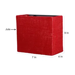 Devansh Red Textured Half Square Wall Lamp image 3