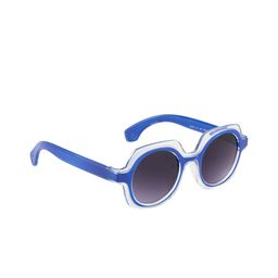 YK Unisex Kids Grey Lens & Blue Round Sunglasses with UV Protected Lens-image-98