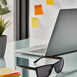 SUNNIES Unisex Rectangle Sunglasses with UV Protected Lens-58