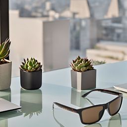SUNNIES Unisex Rectangle Sunglasses with UV Protected Lens-image-89
