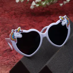 Stoln Girls Heart Shaped Unicorn Sunglasses with UV Protected Lens R144-20007686-26