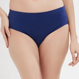 Soie Pack of 6 Assorted High Rise Full Coverage Solid Stretch Hipsters image 3