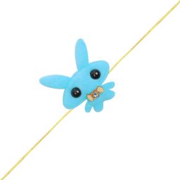 Arendelle Boys Blue Cartoon Designed & Yellow Threaded Rakhi-0