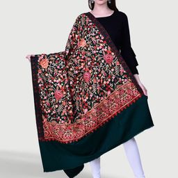 SWI Stylish Floral Aari Embroidered Shawl-picture-23