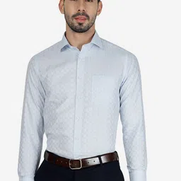 Greenfibre Slim Fit Self Design Textured Formal Shirt-image-47