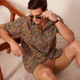 DENNISON  Smart Block Printed Casual Shirt-image-25