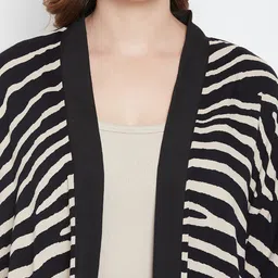 BAESD Geometric Printed Open Front Shrug image 2
