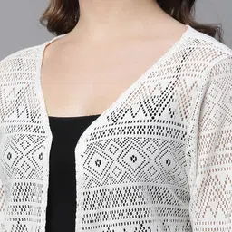 UnaOne Self Design Open Front Shrug image 4