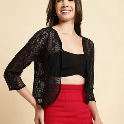 UnaOne Self Design Open Front Shrug image 2