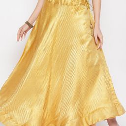 Clora Creation Striped Flared Maxi Skirt-image-11