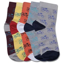 Dollar Socks Kids Pack Of 5 Assorted Cotton Above Ankle Length Socks-33