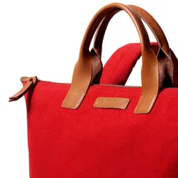 DailyObjects Unisex Red Solid Backpack image 2