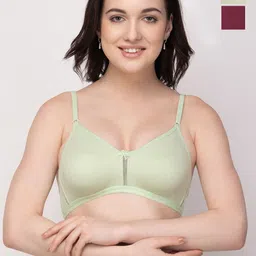 Floret Pack of 2 Medium Coverage Non Padded T-Shirt Bra With All Day Comfort-image-54