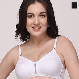 Floret Pack Of 2 Medium Coverage Non Padded Seamless Everyday Bra - All Day Comfort-picture-0