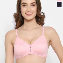 Floret Pack Of 2 Medium Coverage Non Padded T-shirt Bra- All Day Comfort-29