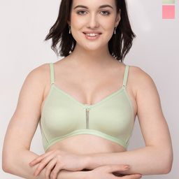Floret Pack of 2 Medium Coverage Non Padded T-Shirt Bra With All Day Comfort-picture-17