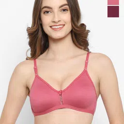 Floret Pack Of 2 High Support Non Padded Medium Coverage T-Shirt Bra All Day Comfort-picture-8
